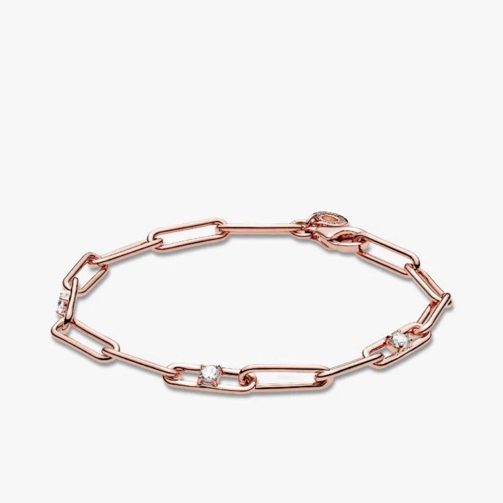 Pandora Rose Gold Paperclip Bracelet